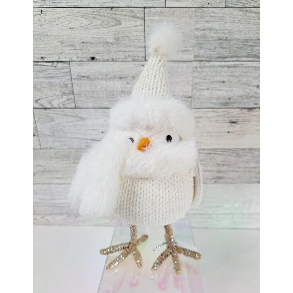 Target Wondershop Spritz Bird 2019 RUE White Featherly Hat Scarf Holiday Decor